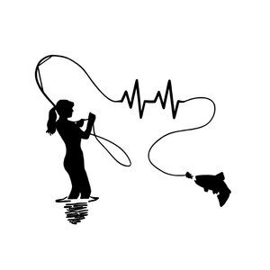 Girls Fish Too Vinyl Decal